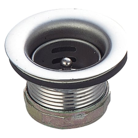 Bk Resources Stainless Steel Basket Drain with Crumb Cup, 1-7/8" Opening BKDR-2